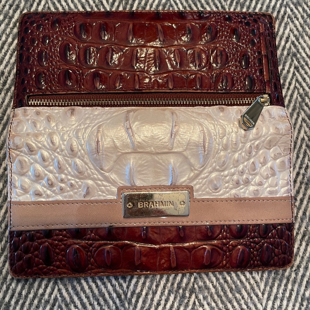 Brahmin wallet cream/brown